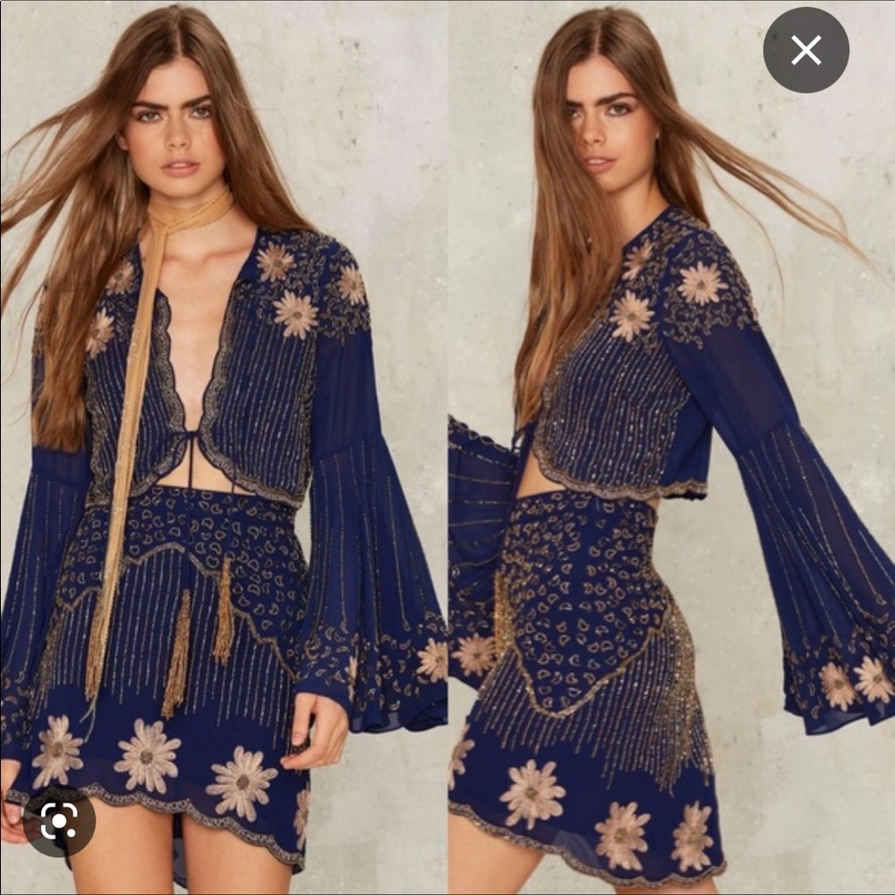 ISO Nasty Gal bead your love set skirt and top